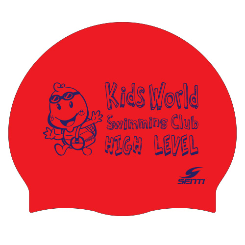 Kids World Swimming Club HIGH LEVEL <BR> <B><FONT COLOR=00bff3>[Silicon / Group Cap]</font></b>