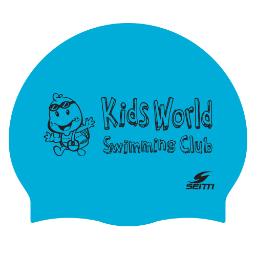 Kids World Swimming Club <BR> <B><FONT COLOR=00bff3>[Silicon / Group Cap]</font></b>