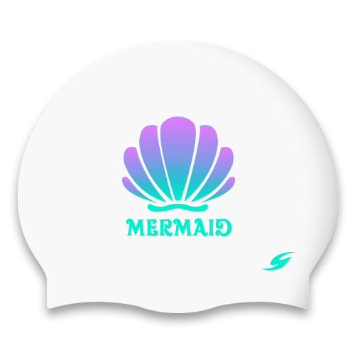 [SC-2266] Mermaid WH Silicone Swimming Cap