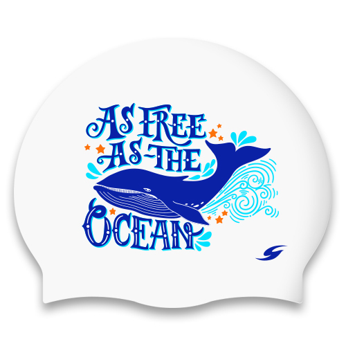 [SC-2261] Free Ocean WH Silicone Swimming Cap