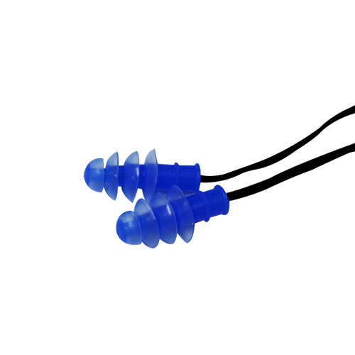 Silicone String Earplugs Blue/Black