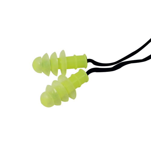 Silicone String Earplugs Lime/Black