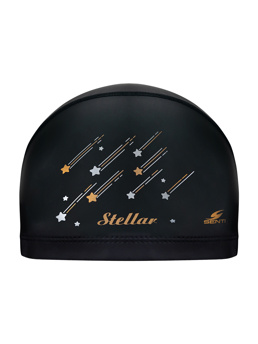 [SC-2310] Stellar BK/GD coating Swimming Cap