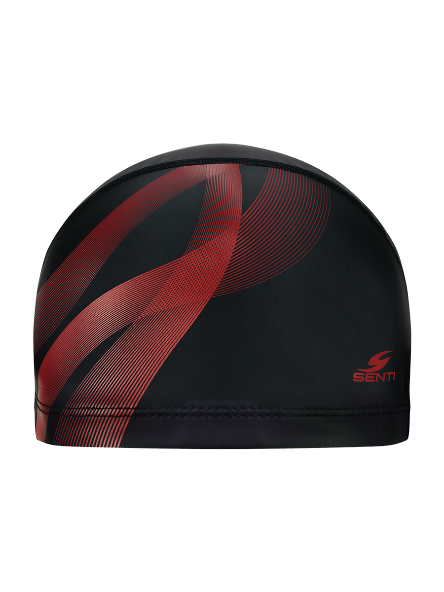 [SC-2311] Electro BK/RD coating Swimming Cap