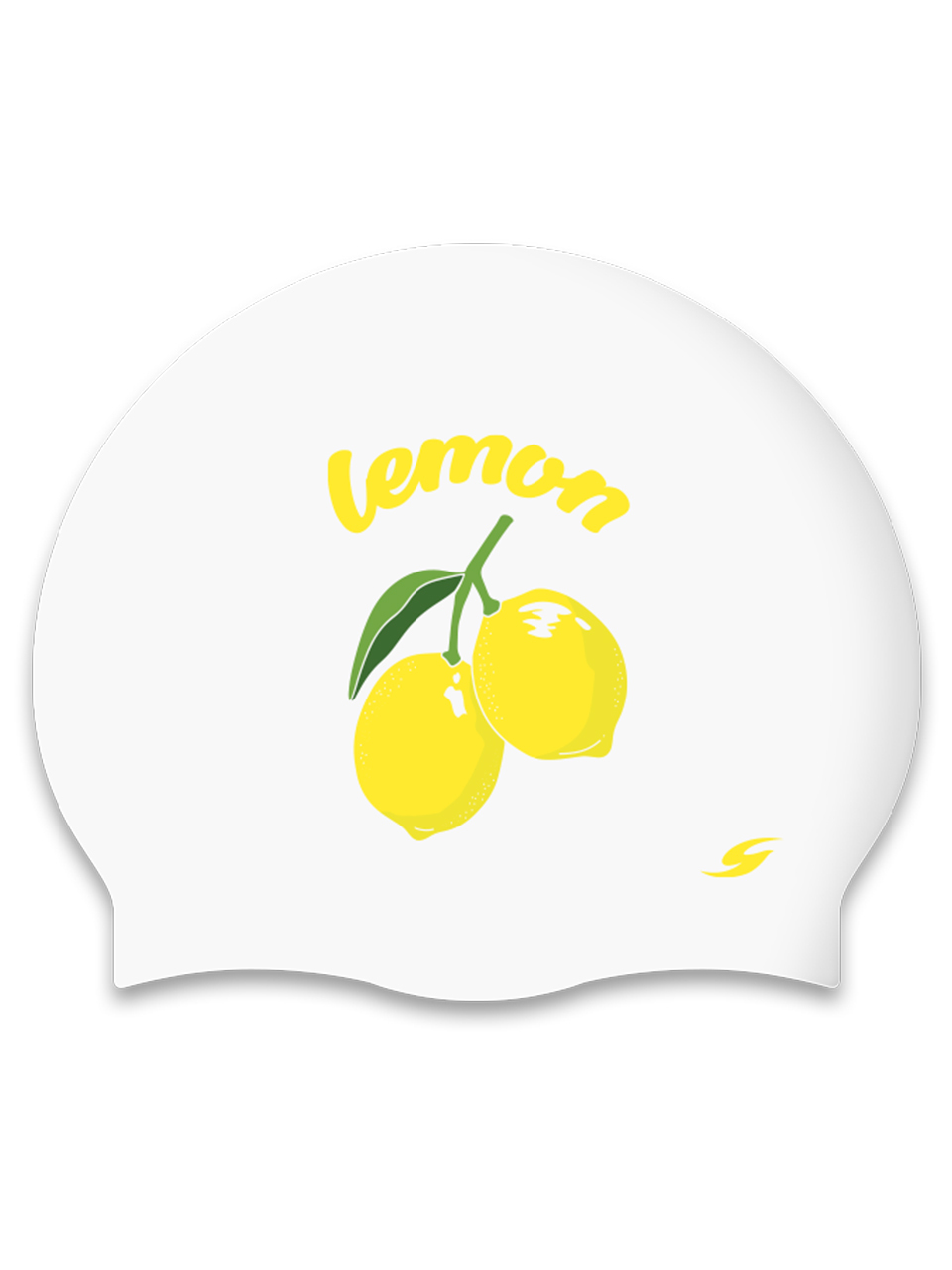 [SC-2462] Sweet Lemon WH Silicone Swimming Cap