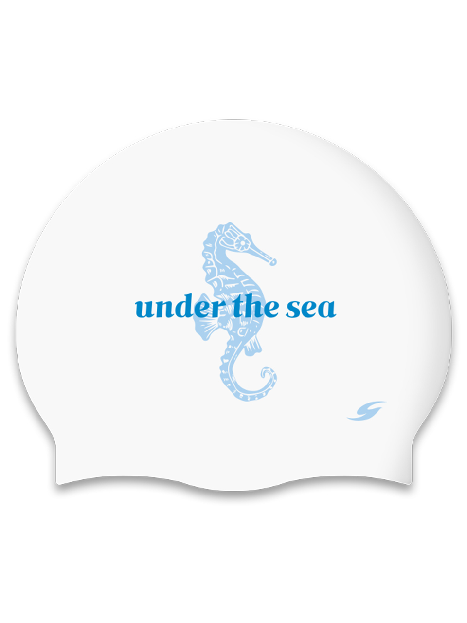 [SC-2465] Under the Sea WH Silicone Swimming Cap