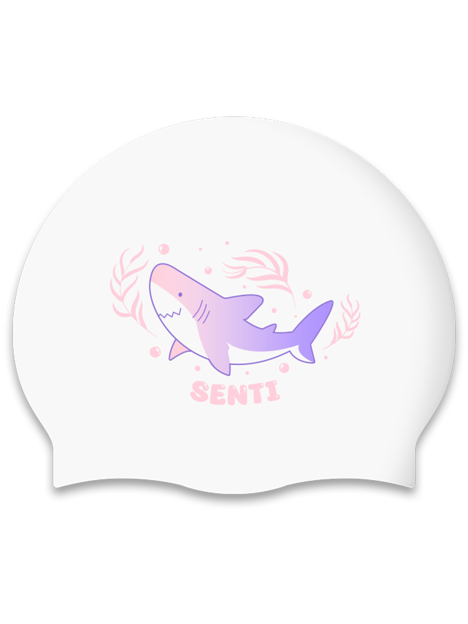 [SC-2473] Bubble Shark PK Silicone Swimming Cap