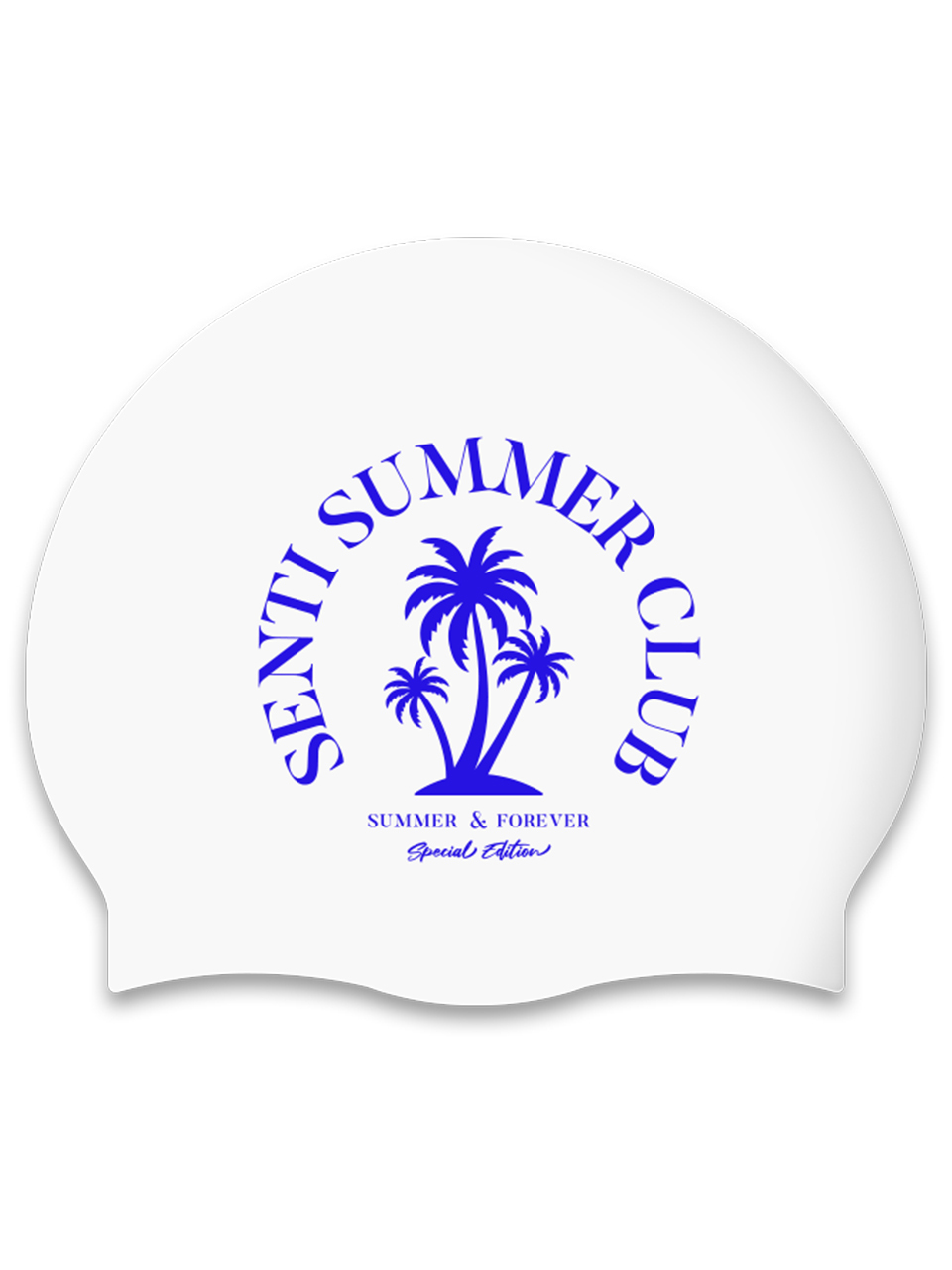 [SC-2482] Summer Club WH Silicone Swimming Cap