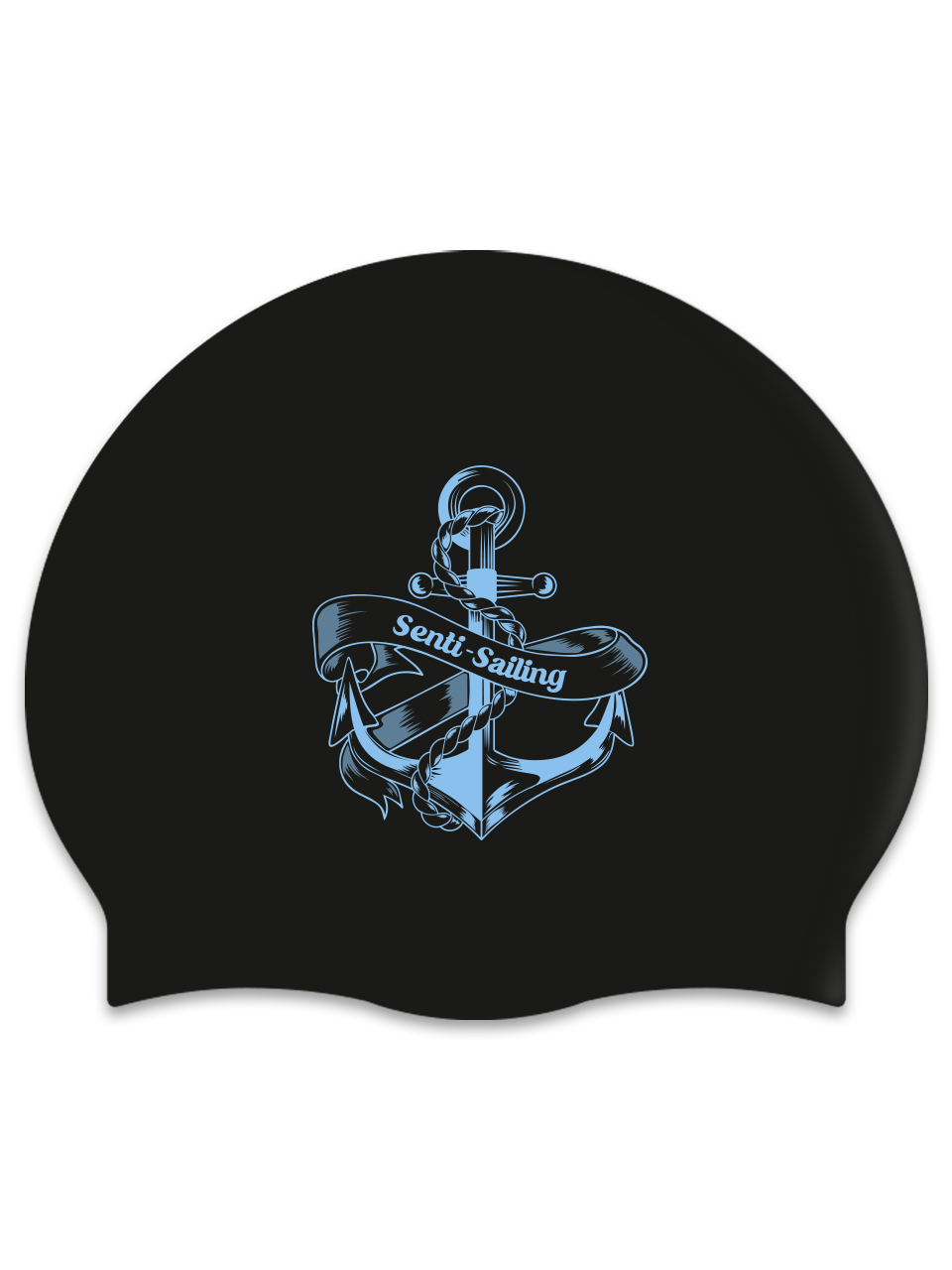 [SC-2486] Sailing BK Silicone Swimming Cap