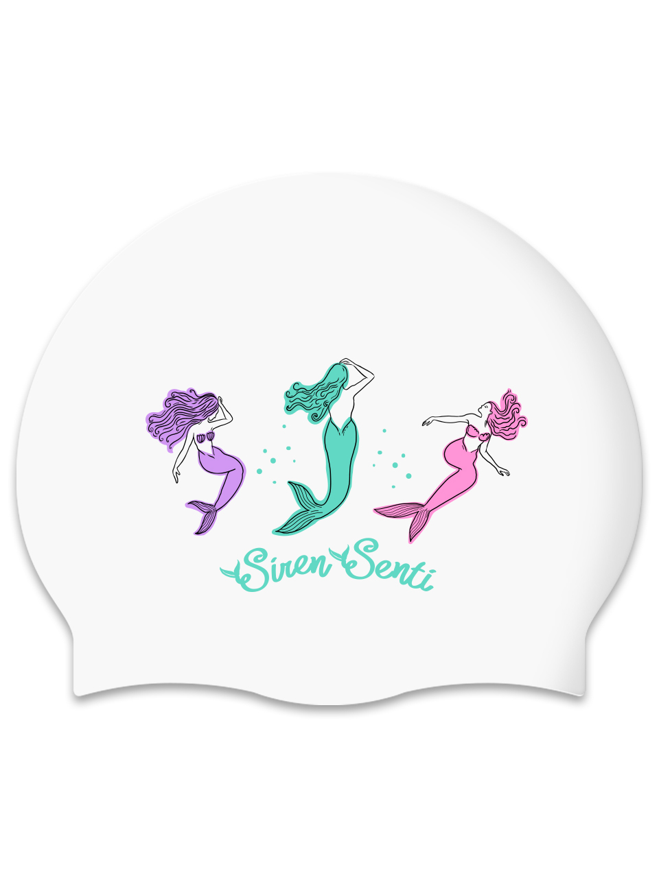 [SC-2489] Siren WH Silicone Swimming Cap