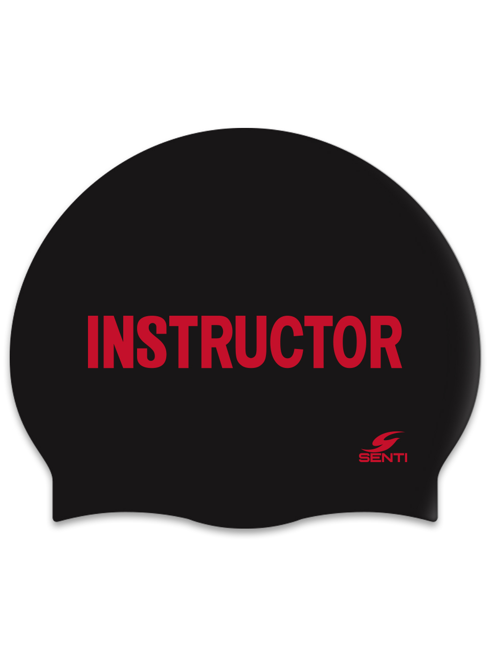 [SC-2516] Instructor BK Silicone Swimming Cap